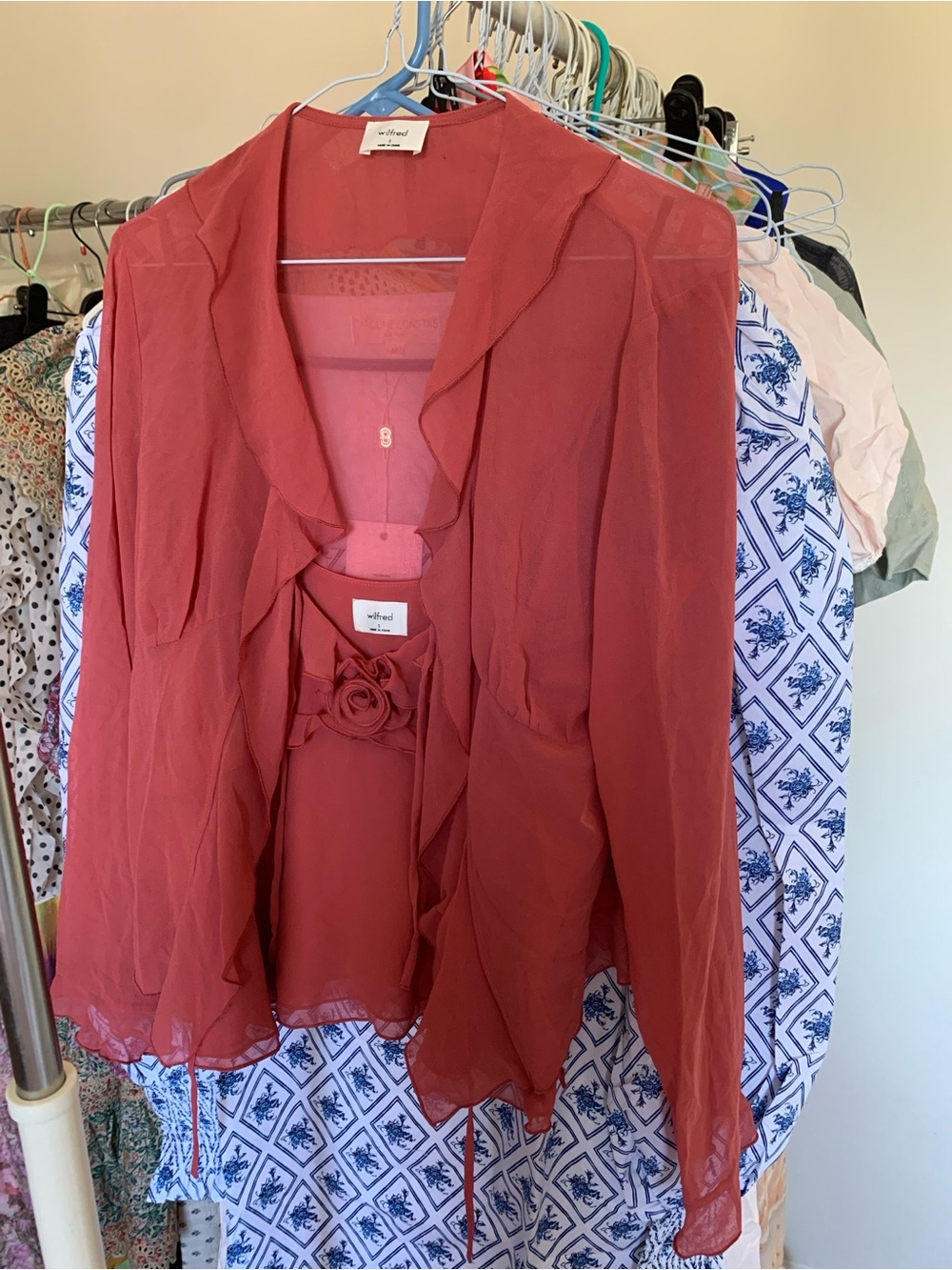 NWOT Wilfred Frenchy Blouse and Blossom Camisole